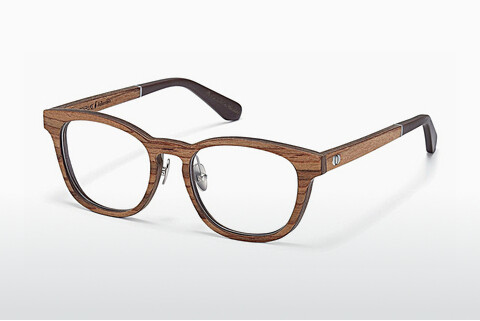 Óculos de design Wood Fellas Falkenstein (10950 zebrano)
