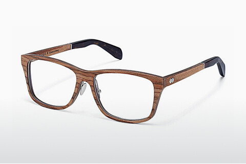 Óculos de design Wood Fellas Schwarzenberg (10954 zebrano)