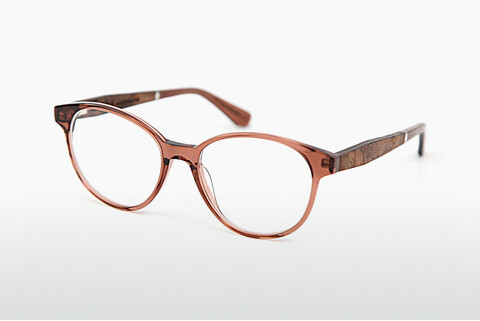 Óculos de design Wood Fellas Haldenweg (10972 curled/solid brw)
