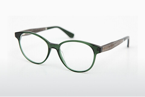 Óculos de design Wood Fellas Haldenwang (10972 grey oak/crystal green)