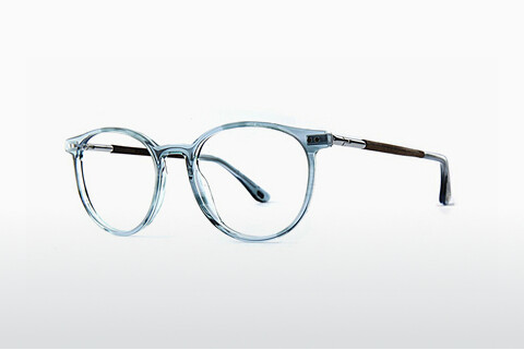 Óculos de design Wood Fellas Point (11037 walnut/blue)
