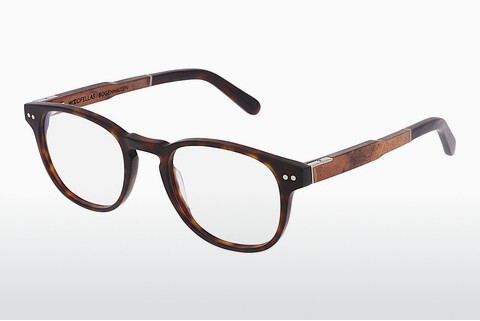 Óculos de design Wood Fellas Bogenhausen Premium (10936 curled/havana matte)