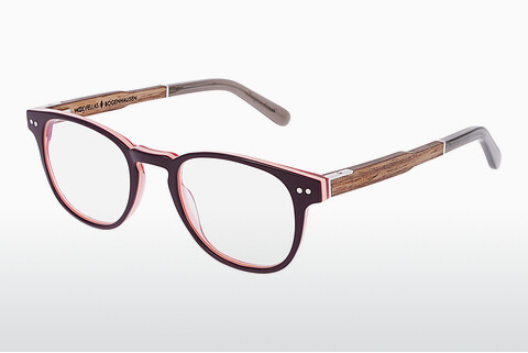 Óculos de design Wood Fellas Bogenhausen Premium (10936 walnut/brown lila)