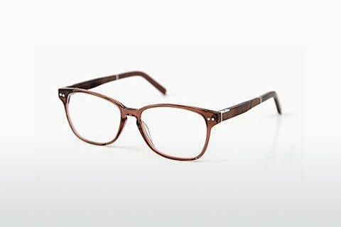 Óculos de design Wood Fellas Sendling Premium (10937 curled/solid brw)