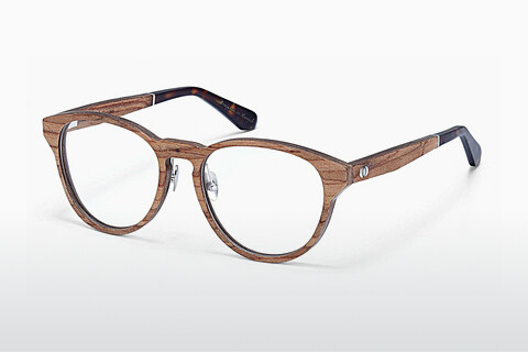 Óculos de design Wood Fellas Wernstein (10938 zebrano)
