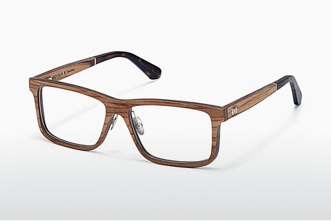 Óculos de design Wood Fellas Eisenberg (10943 zebrano)