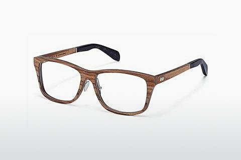 Óculos de design Wood Fellas Schwarzenberg (10954 zebrano)
