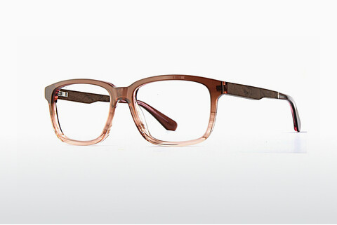 Óculos de design Wood Fellas Reflect (11039 curled/brown)