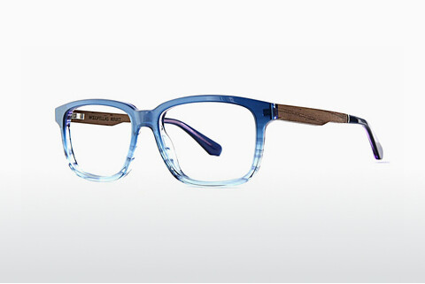 Óculos de design Wood Fellas Reflect (11039 walnut/blue)