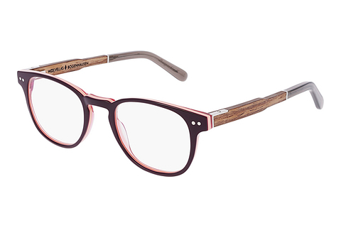 Óculos de design Wood Fellas Bogenhausen Premium (10936 walnut/brown lila)