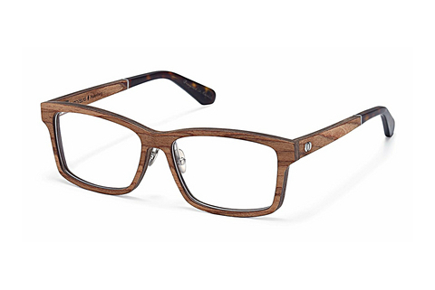 Óculos de design Wood Fellas Haltenberg (10949 zebrano)