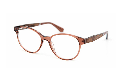 Óculos de design Wood Fellas Haldenweg (10972 curled/solid brw)