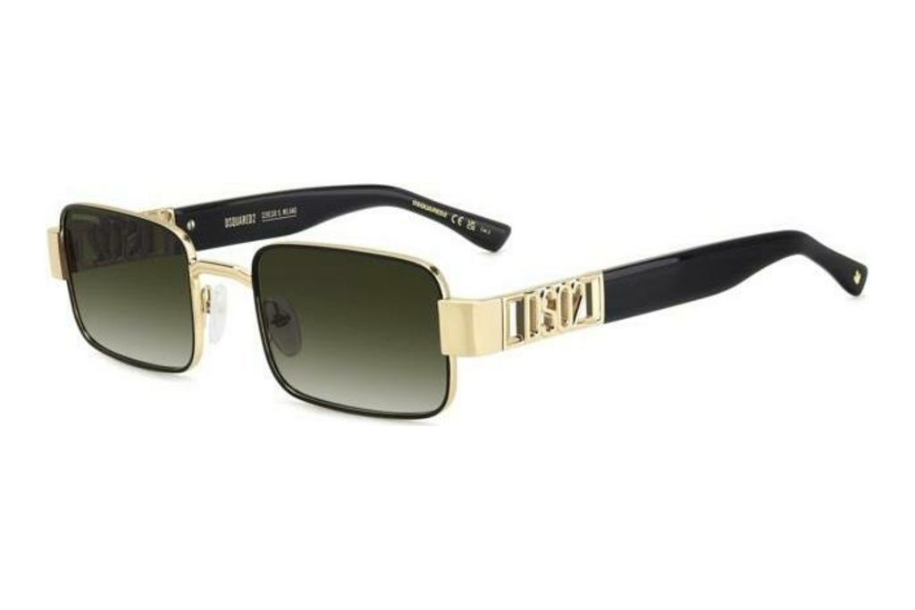 Dsquared2   D2 0156/S 0NZ/9K GREEN SHADEDGOLD