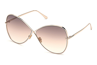 Tom Ford FT0842 28F braun verlaufend28F - rosé-gold glanz / braun verlaufend