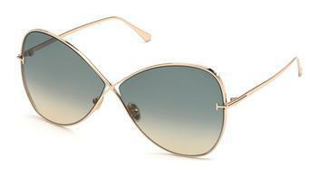 Tom Ford FT0842 28P grün verlaufend28P - rosé-gold glanz / grün verlaufend