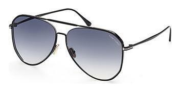Tom Ford FT0853 01B gradient smoke01B - schwarz glanz / grau verlaufend