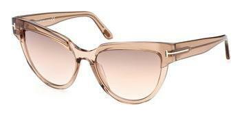 Tom Ford FT0941 45G 45G - braun hell glanz / braun verspiegelt