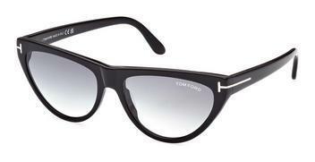 Tom Ford FT0990 01B gradient smoke01B - schwarz glanz / grau verlaufend