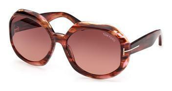 Tom Ford FT1011 55F 55F - havanna bunt / braun verlaufend