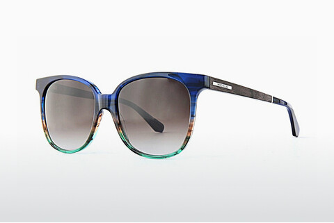 Óculos de marca Wood Fellas Aspect (11713 black oak/blue)